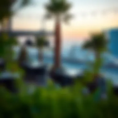 Scenic Outdoor Dining Experience An outdoor dining area with a scenic view, perfect for enjoying a meal al fresco