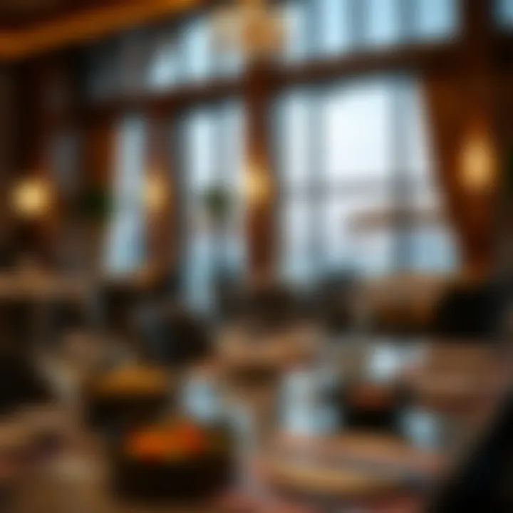 An elegant dining setup with gourmet dishes at a high-end restaurant