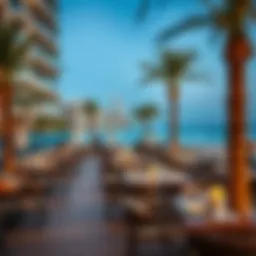 A stunning view of the Jumeirah Beach Residence dining promenade
