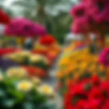 Dubai Miracle Garden: A Floral Wonderland The vibrant colors of the Dubai Miracle Garden showcasing diverse flora