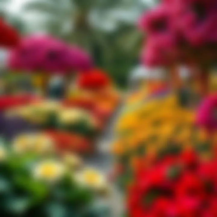 Dubai Miracle Garden: A Floral Wonderland The vibrant colors of the Dubai Miracle Garden showcasing diverse flora