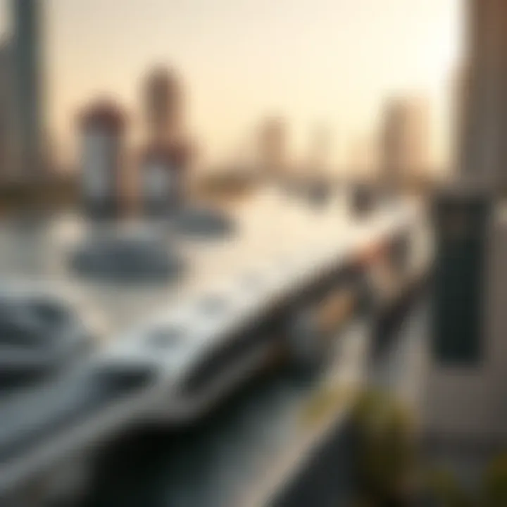 Economic Impact of Dubai Water Metro Graphic representation of economic growth influenced by the Water Metro