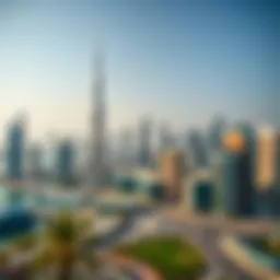Stunning skyline of Dubai showcasing modern architecture and real estate developments