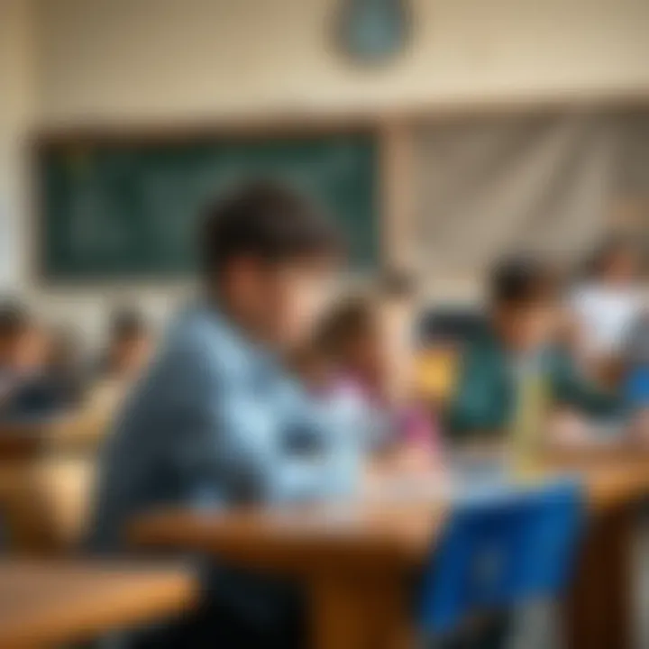 Interactive Learning Session in Local School Interactive learning session taking place in a local school, highlighting student engagement.