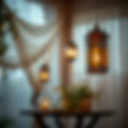 Elegant lanterns symbolizing joy and celebration