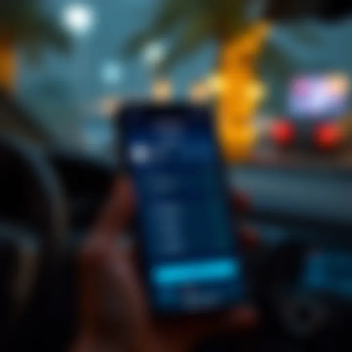 Ekar car rental app interface showcasing daily rates