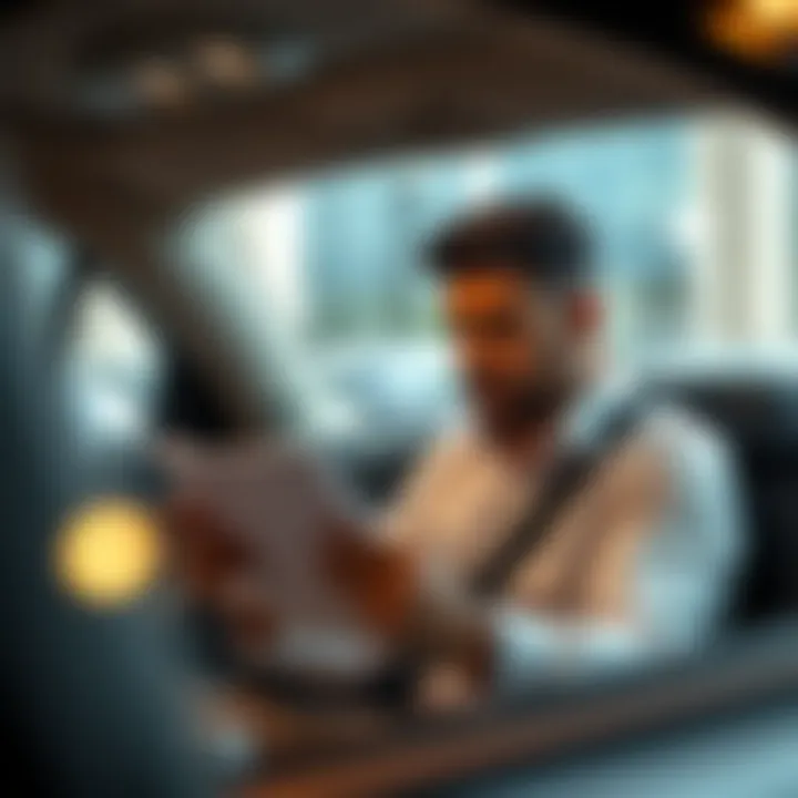 Customer reviewing Ekar rental terms and conditions