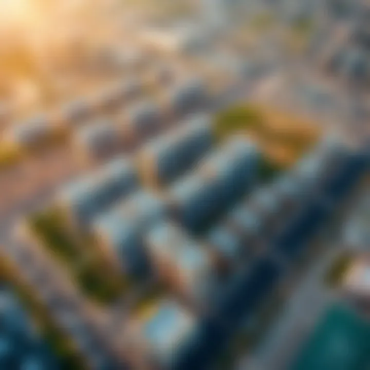 Muweilah Commercial Development Overview Aerial view of Muweilah Commercial showcasing development