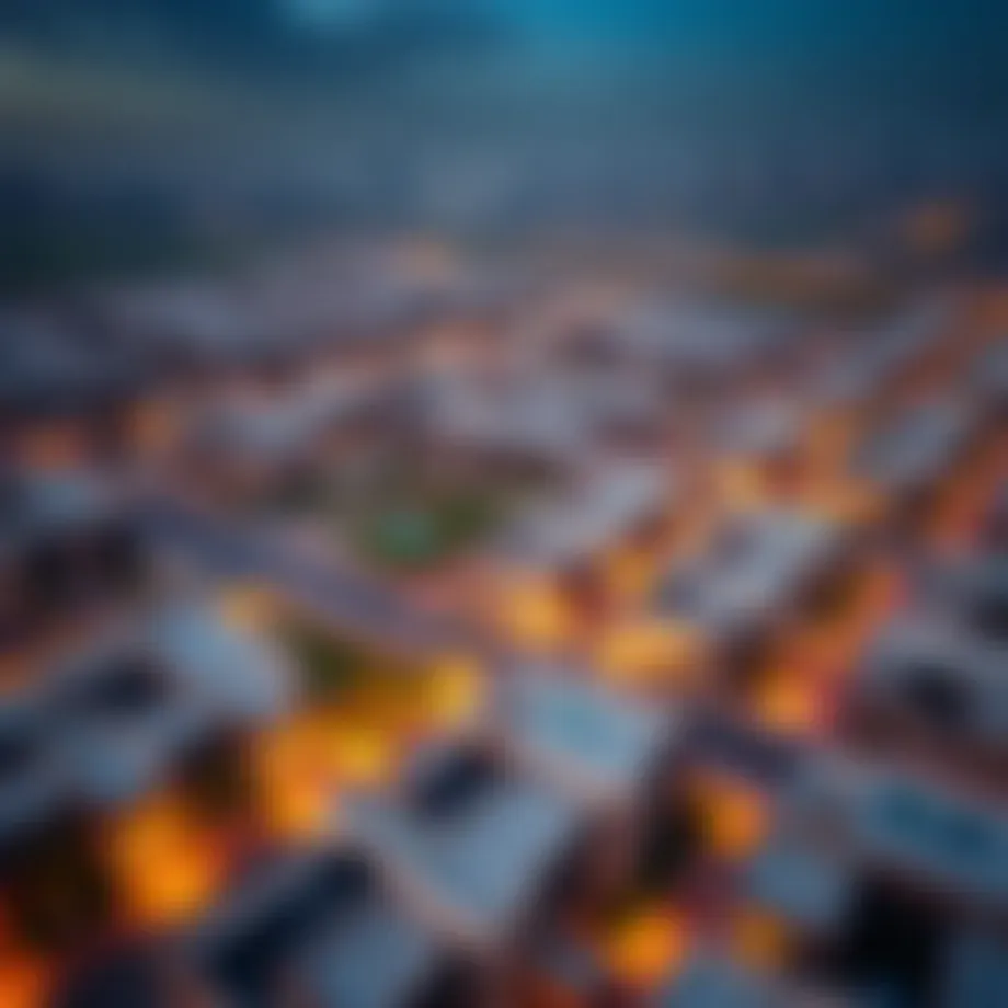 Aerial view of Al Furjan East showcasing residential developments