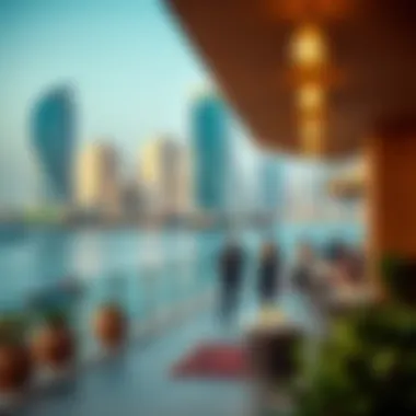 Vibrant lifestyle scene at Dubai Marina near Al Maya