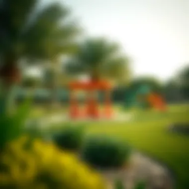 Community Park in قرية العالميه Community park in قرية العالميه with lush greenery and amenities