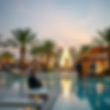 Visitors enjoying amenities and leisure spaces at الورقا مول