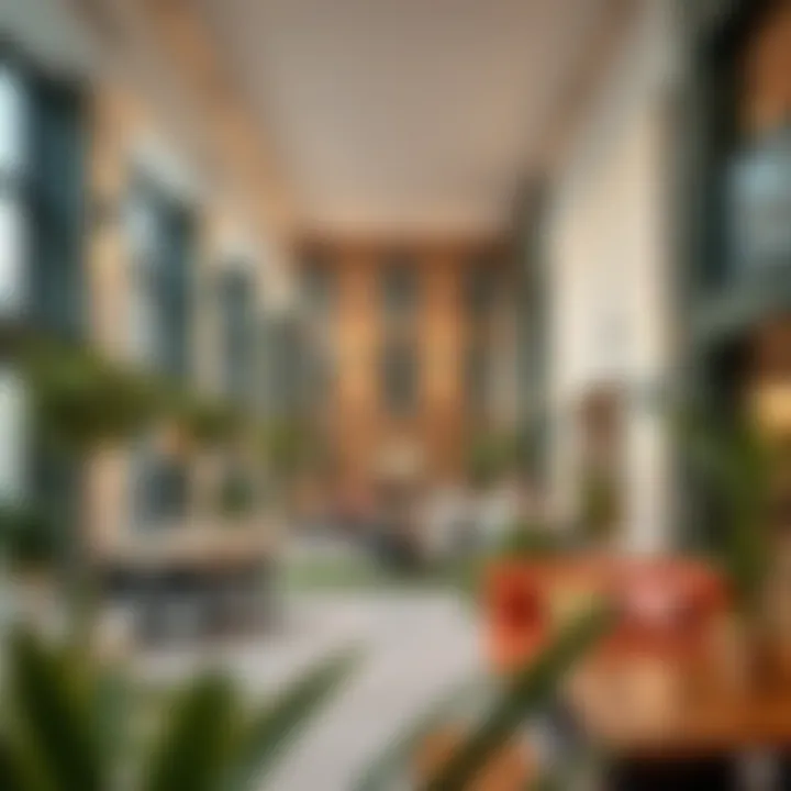 Vibrant community spaces designed for social interaction and leisure activities