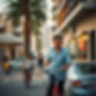 Dynamic Lifestyle in Surrounding Areas Vibrant lifestyle scene in a nearby neighborhood