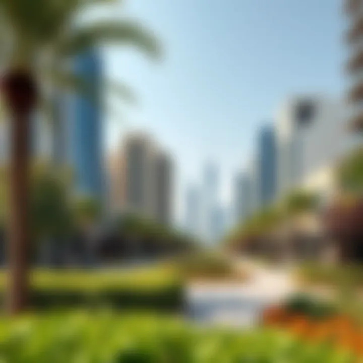 Thriving Amenities and Green Spaces Urban amenities and parks in the vicinity of Business Bay