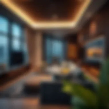 Modern living space in a near hotel apartment