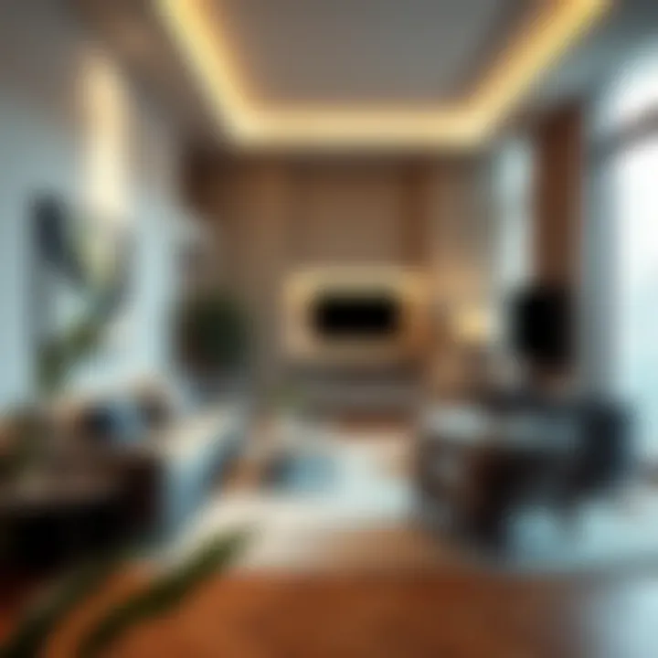 Modern shared living space in a Dubai Marina apartment