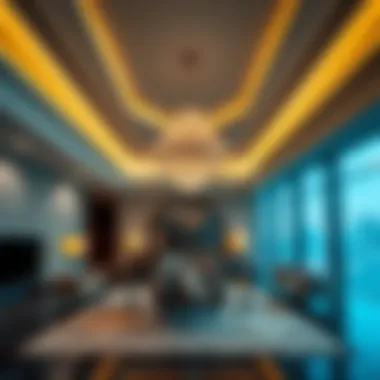 Luxurious Interiors of the Binary Tower Luxurious interior showcasing high-end design of Binary Tower