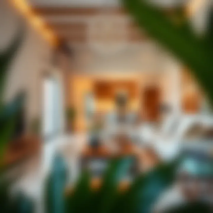 Stylish interior of a modern BNBME holiday home in Dubai