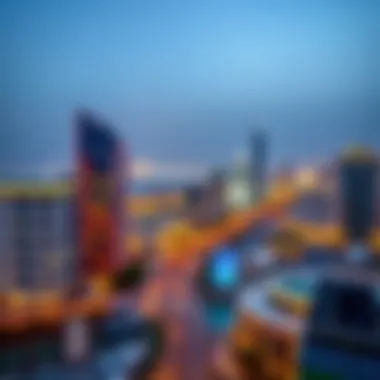 A panoramic view of Boulevard Dubai showcasing its modern architecture and skyline.