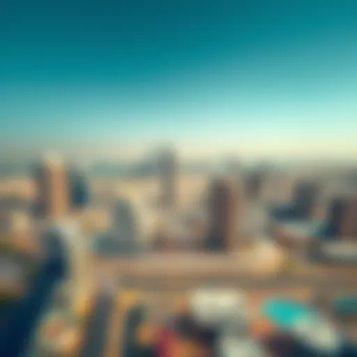 Aerial view of Business Bay showcasing modern architecture