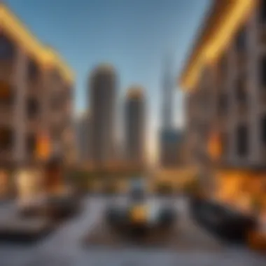 Luxury residential buildings in Business Bay