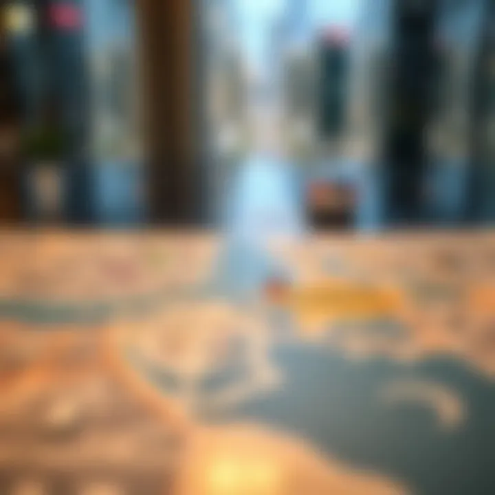 Strategic Map of Business Bay's Location Map highlighting the strategic location of Business Bay in Dubai