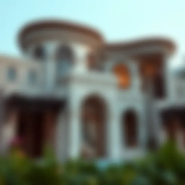 Architectural detail emphasizing the unique features of مركز كلداري القصيص