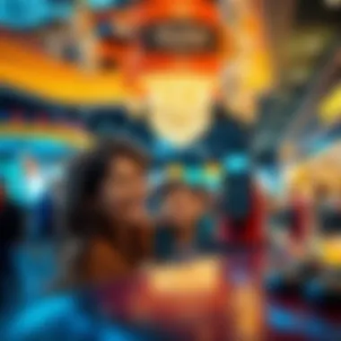 Families enjoying entertainment facilities within City Centre Deira