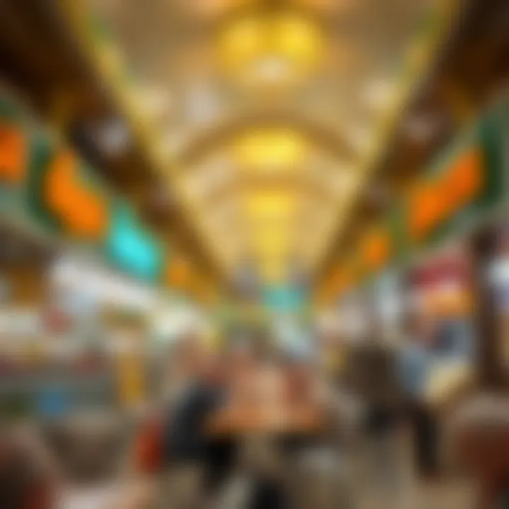 A welcoming view of the JAFZA Food Court showcasing its vibrant atmosphere