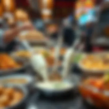 An array of international dishes available at JAFZA Food Court