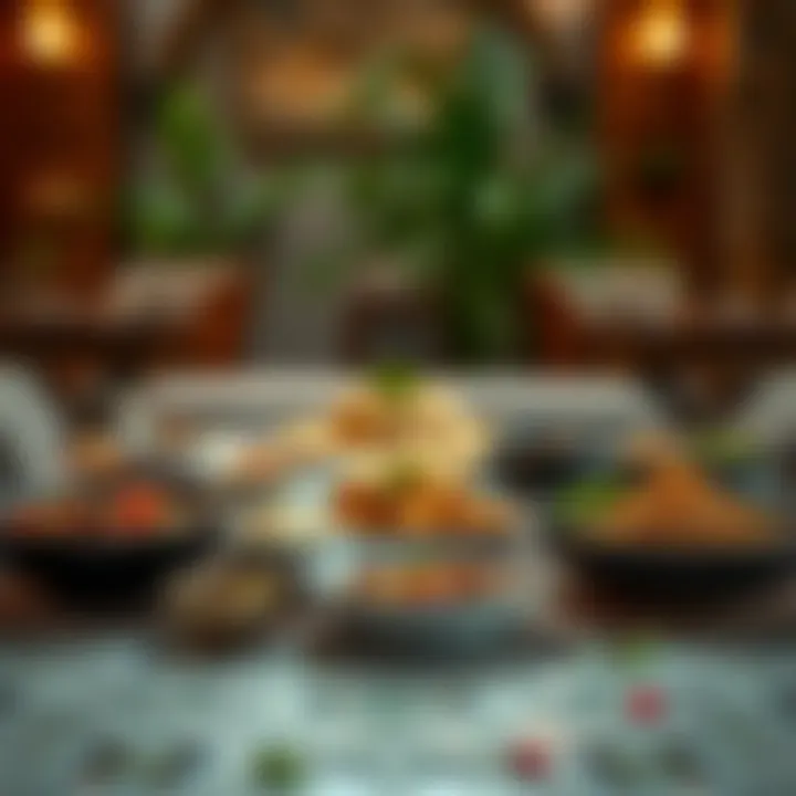 Culinary Richness of the UAE An array of authentic Emirati dishes served beautifully