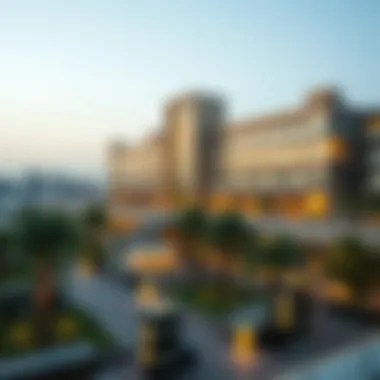 A panoramic view of BurJuman showcasing its architectural elegance