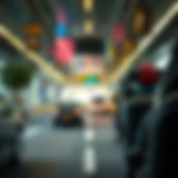 Modern transportation options available around BurJuman