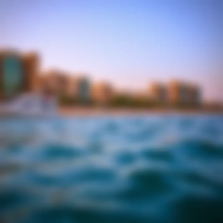 Scenic coastline view from Jumeirah Beach