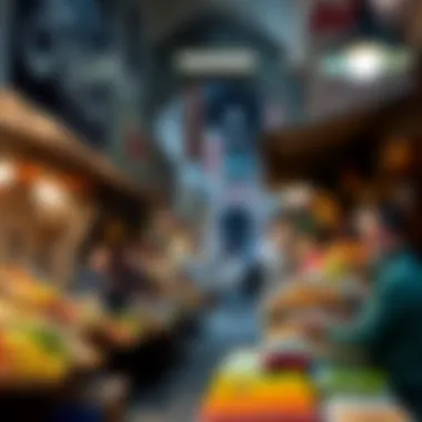 Vibrant market scene showcasing the lively atmosphere of Deira Souk Naif