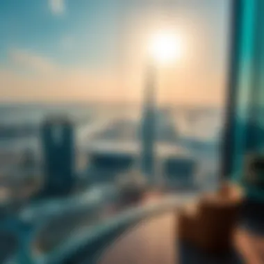Breathtaking panoramic view from Tower One showcasing the Dubai skyline