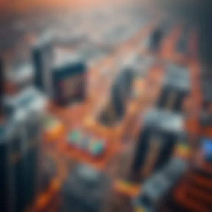 Aerial View of Dubai Commercity Aerial view of Dubai Commercity showcasing modern architecture and vibrant business activities