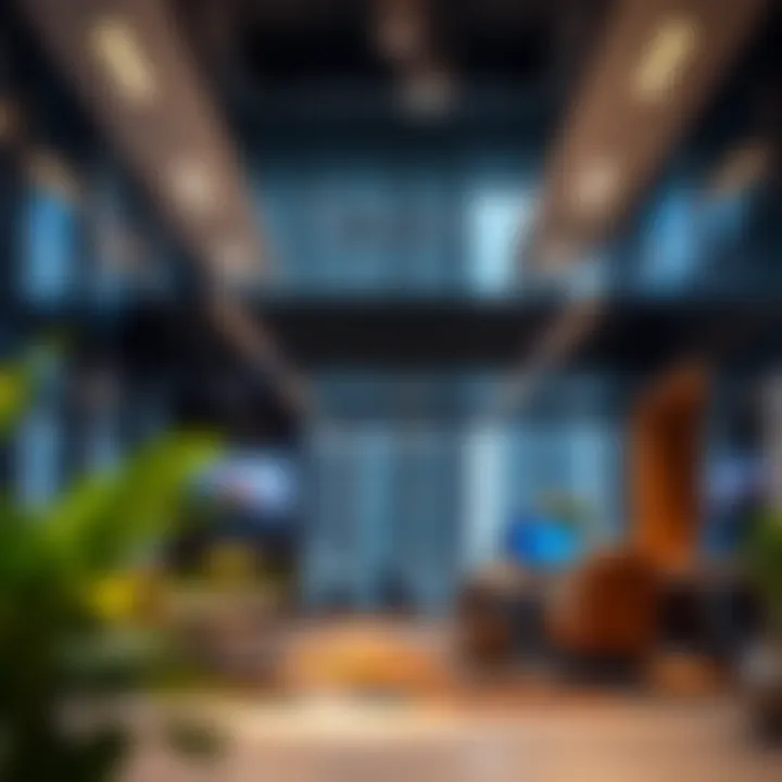 Modern Office Space in Dubai Commercity Inside view of a state-of-the-art office space within Dubai Commercity