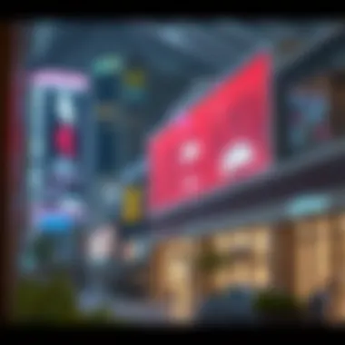 Thriving Commercial Area in Dubai Investment Park Business opportunities depicted through a thriving commercial area within Dubai Investment Park