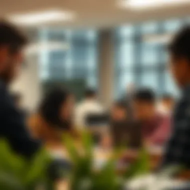 Students engaged in a dynamic learning environment at a local institution