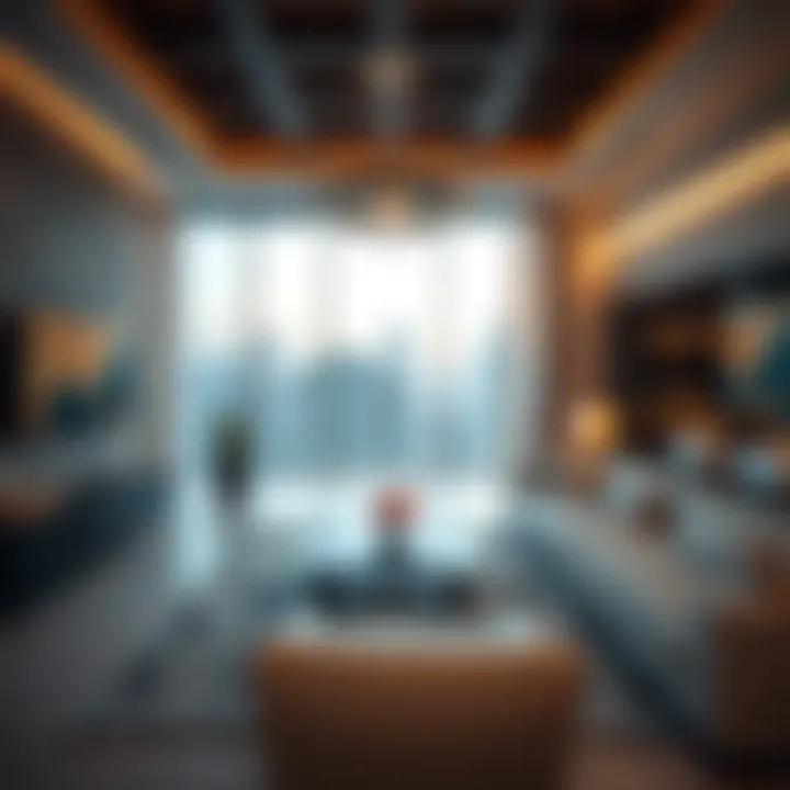 Luxurious apartment interior in Dubai