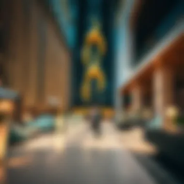 Luxurious Lobby Experience at Dubai Parks Hotel Luxurious lobby of Dubai Parks Hotel showcasing modern architecture