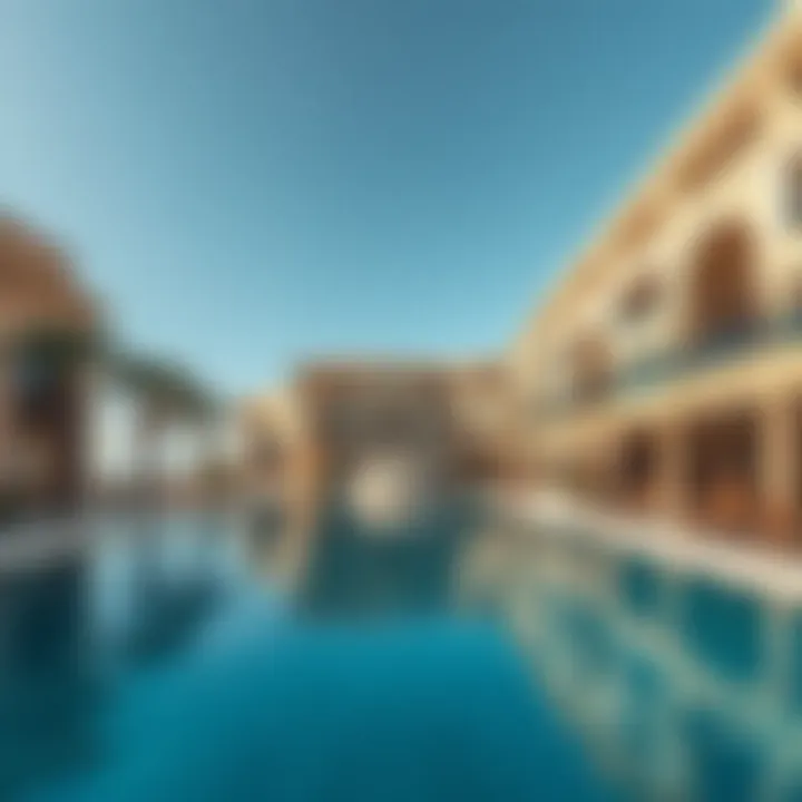 Luxurious beachfront properties on Dubai World Map Island highlighting architectural elegance