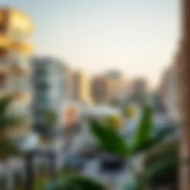 View of a bustling Dubai neighborhood showcasing affordable housing options