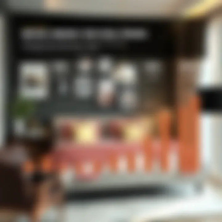 An infographic depicting rental trends for studio apartments in Dubai