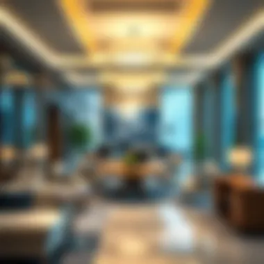 Luxurious interior of a workspace within Emaar Business Park Building Three