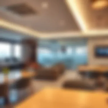 Interior facilities of Empire Heights Business Centre highlighting workspace amenities