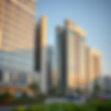 Visual representation of the strategic location of Empire Heights within Dubai