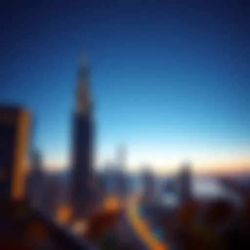 Stunning view of Empire Heights overlooking Business Bay